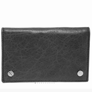 BALENCIAGA black bifold cardholder